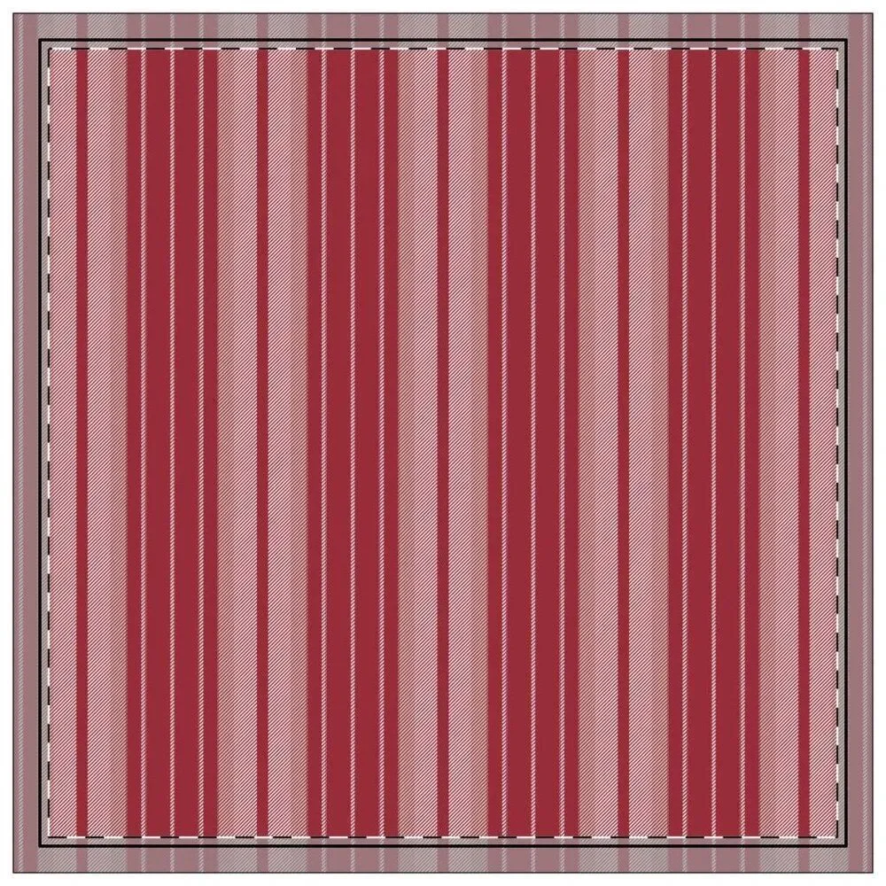 NWT Porter Anna- Crimson & Cream  Cotton Napkin 4-set, Stripe